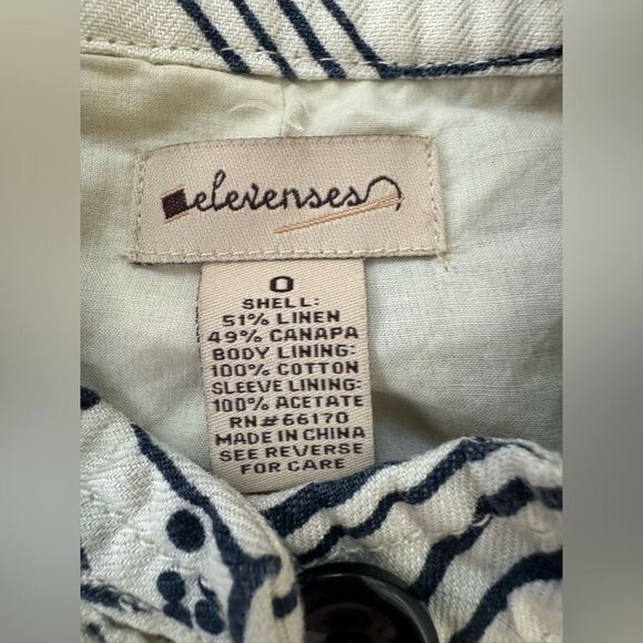 Anthropologie Elevenses Linen Blend Jacket - Picture 5 of 8